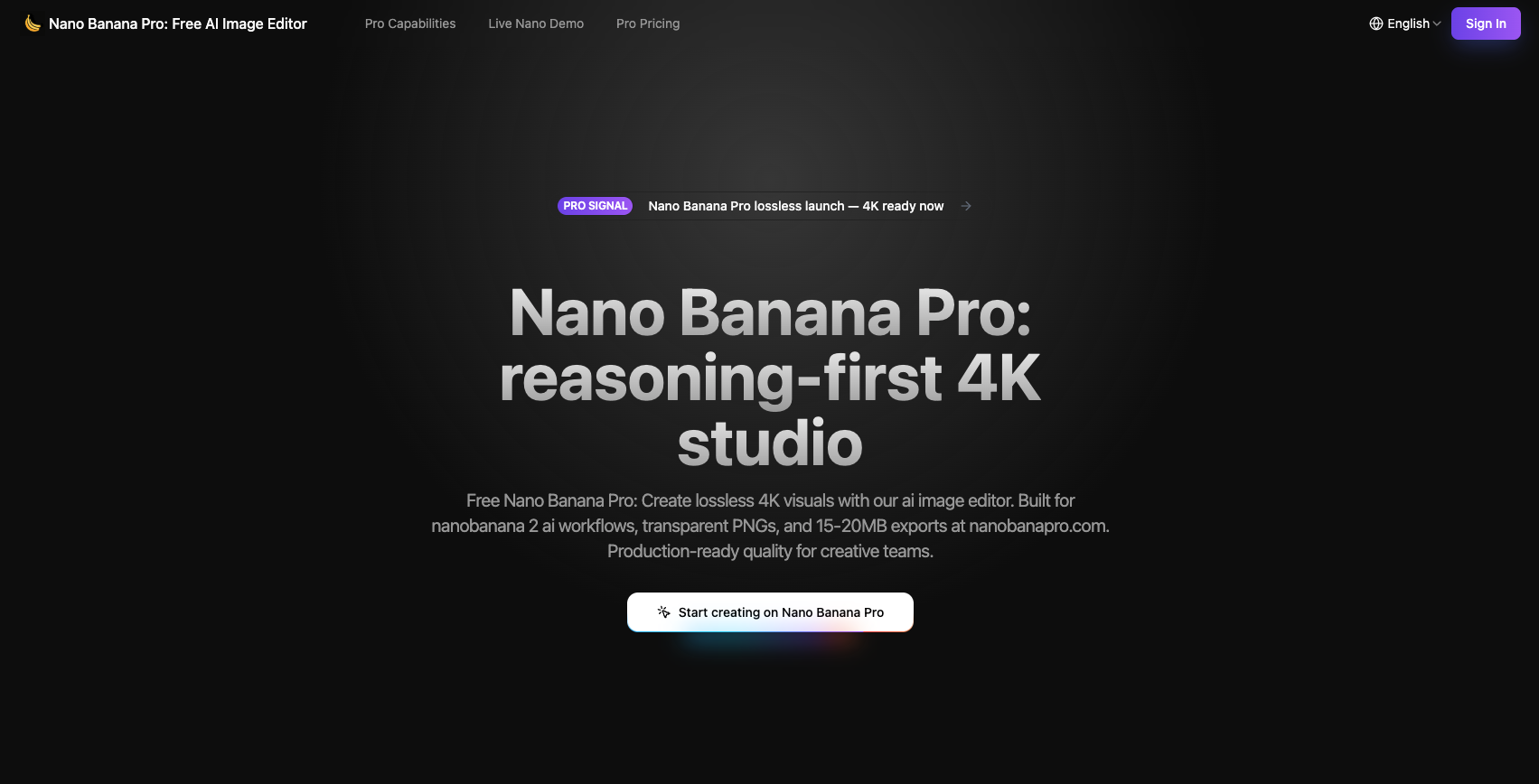 Nano Banana Pro — Professional AI Image Editor