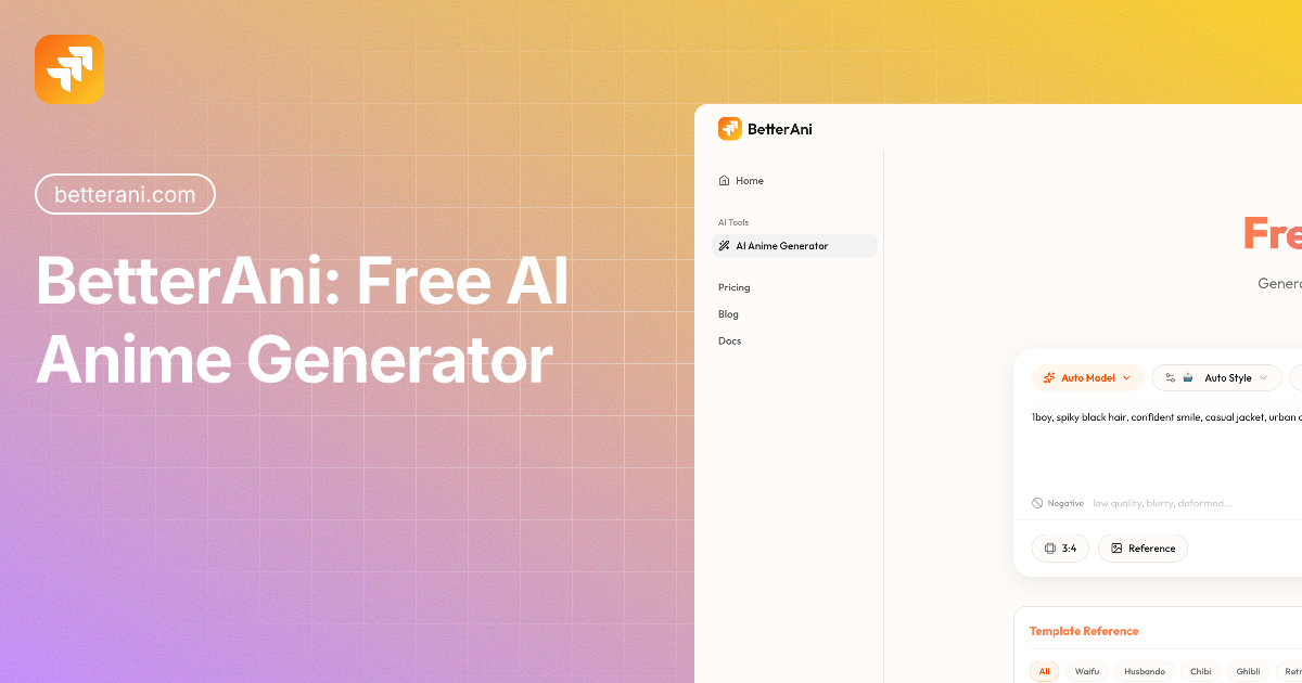 BetterAni: Free AI Anime Generator - Character Design & OC Maker