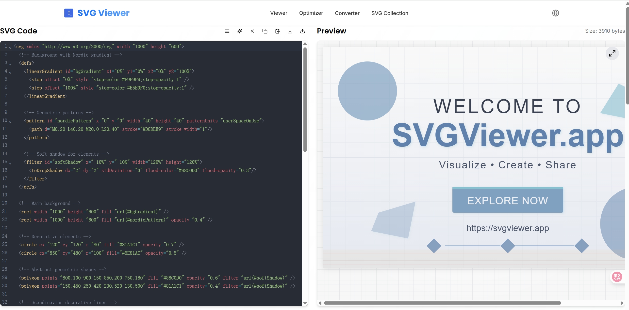 Free Online Tool to View and Convert SVG