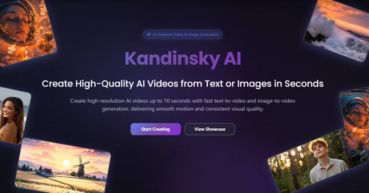 Turn Ideas into AI Videos. Endless Creativity in Kandinsky AI.