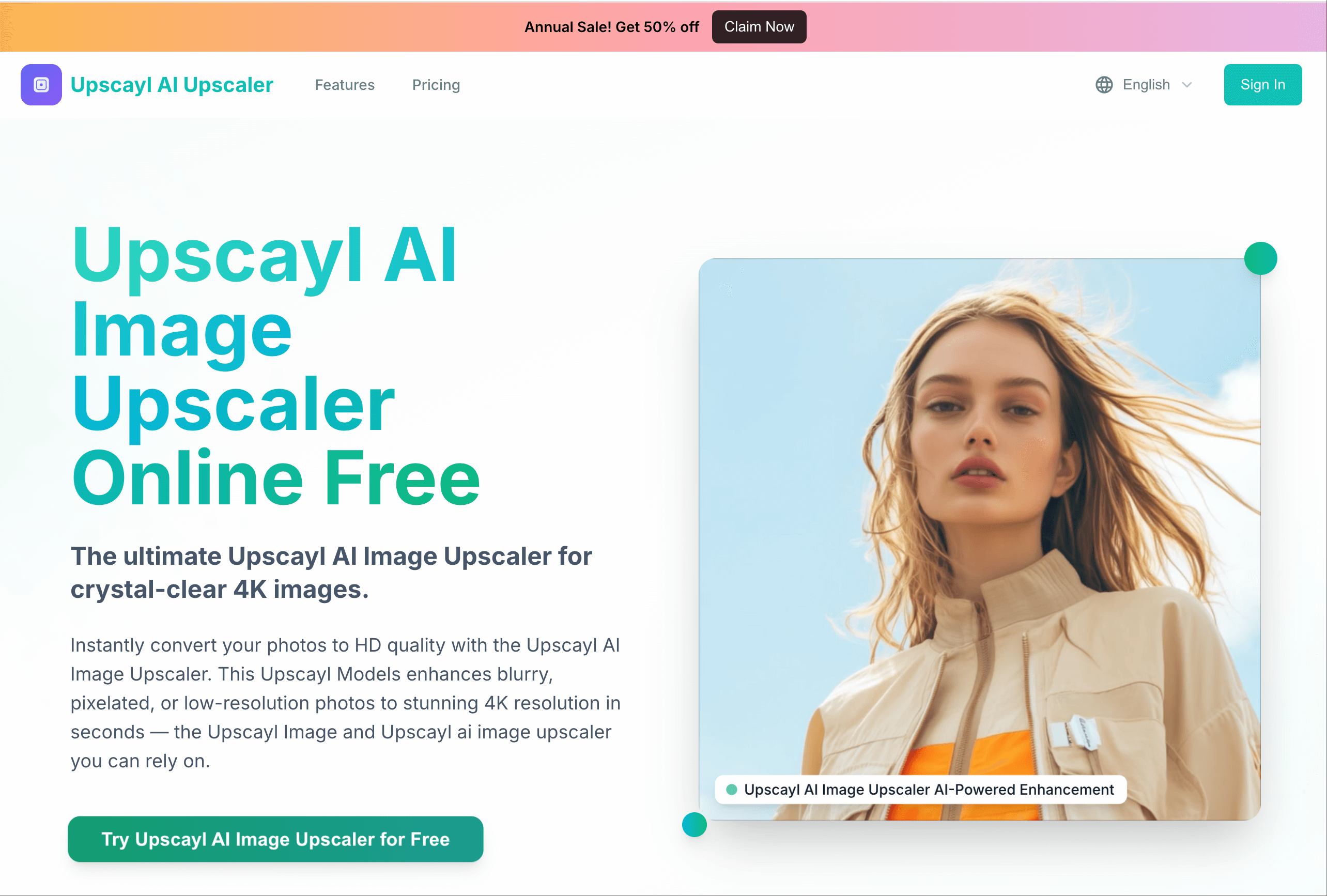 Upscayl AI Image Upscaler Online Free