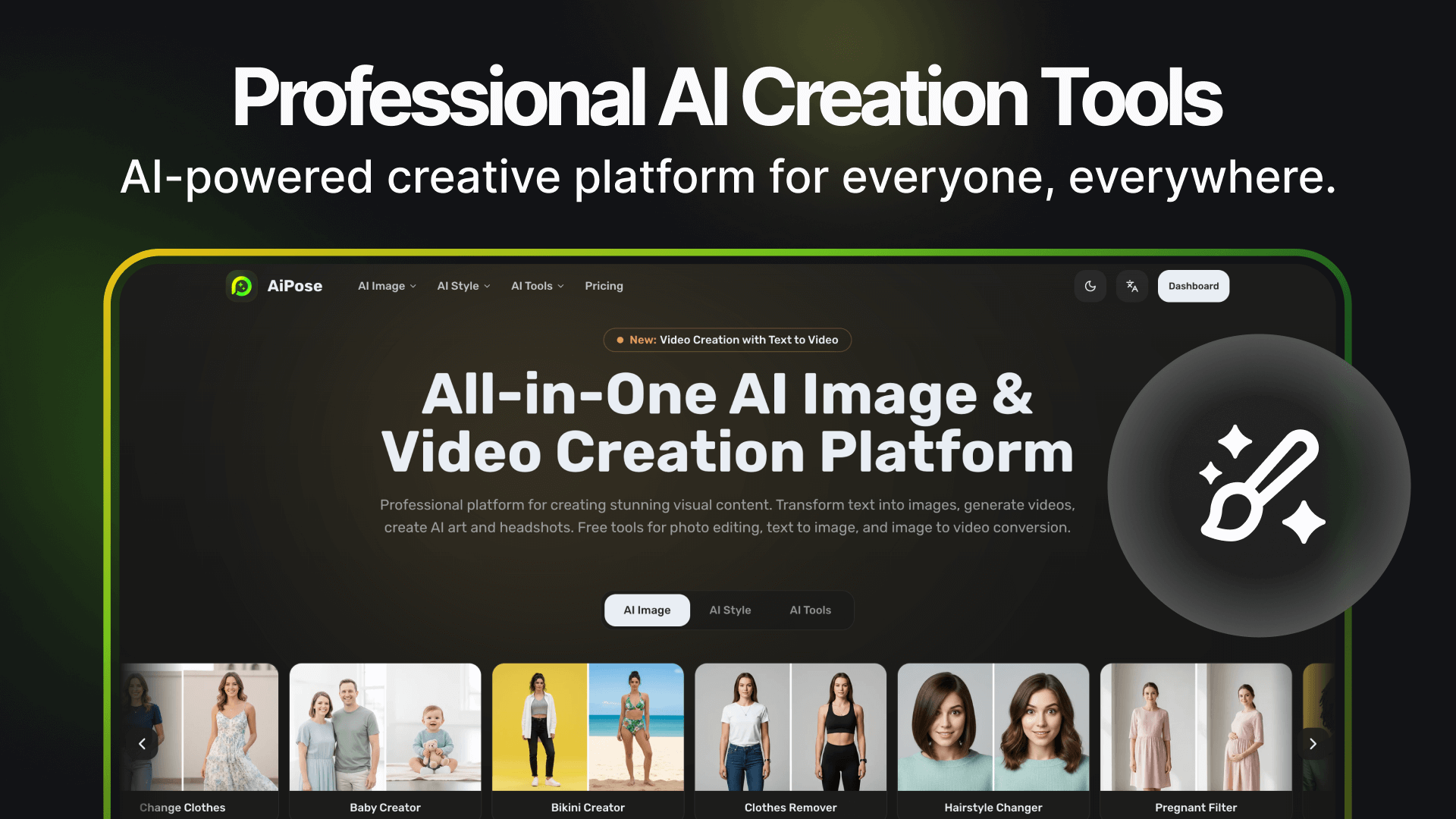 All-in-One AI Image & Video Creation Platform