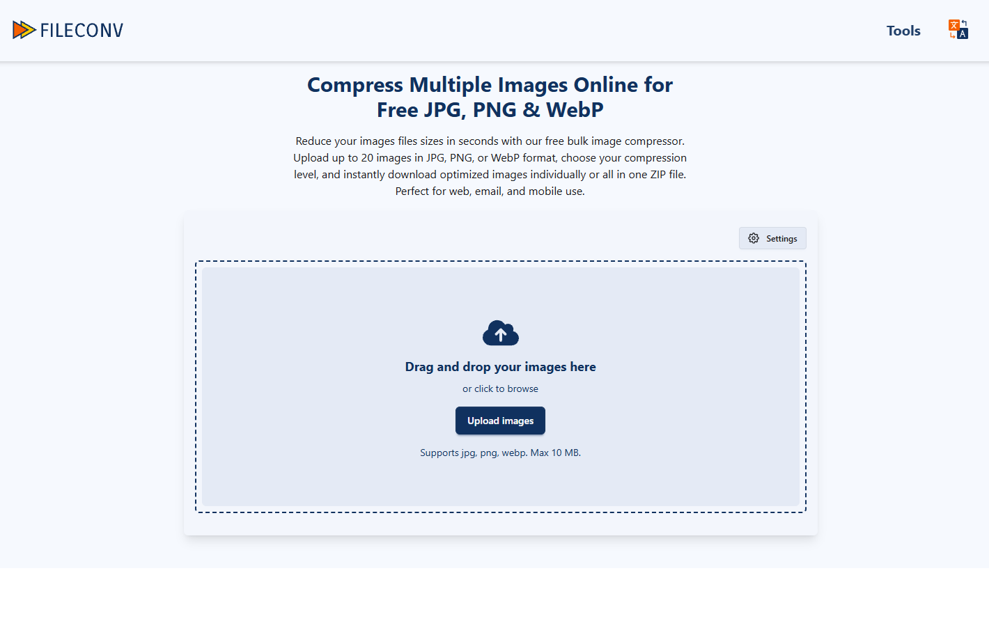 Bulk image compressor