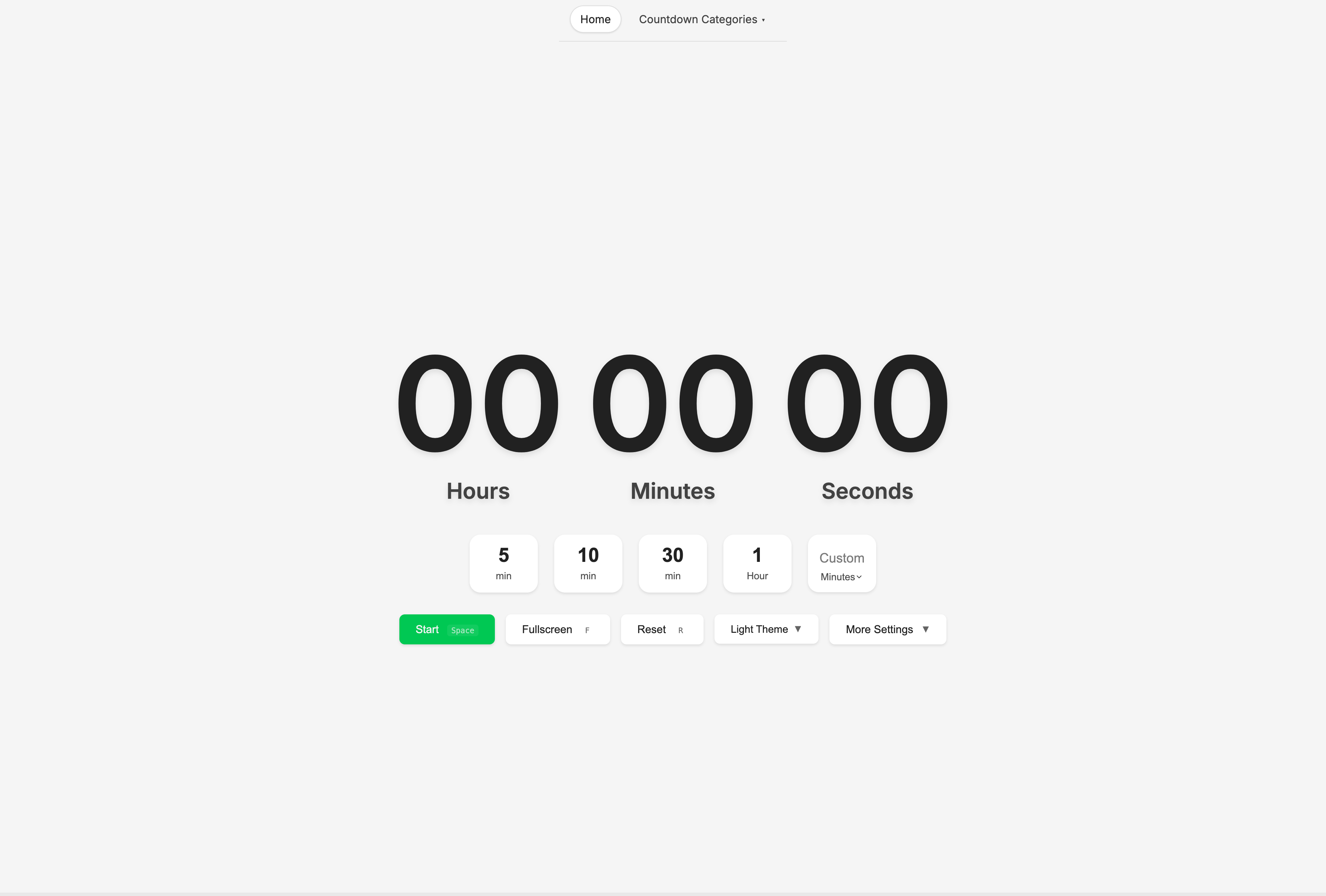 A Beautiful Countdown Timer Built for Big Screens