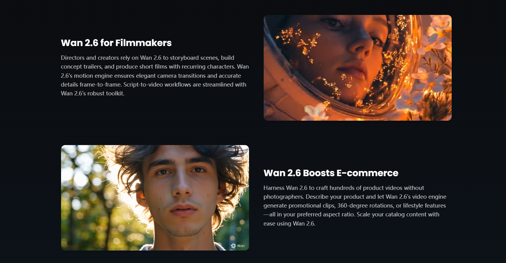 Wan 2.6 – Unified AI Video Generator with Native Audio