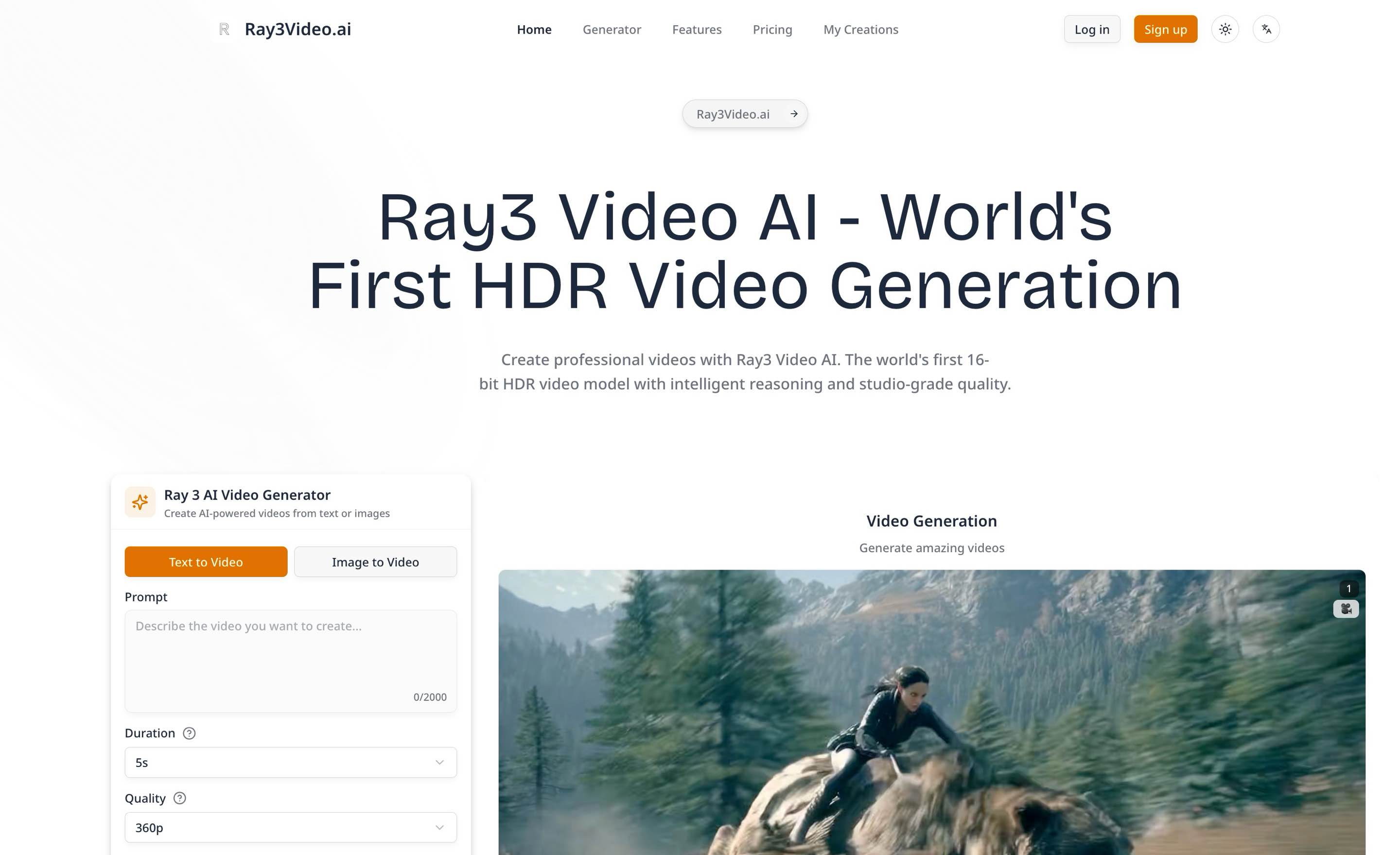 Ray3 Video AI