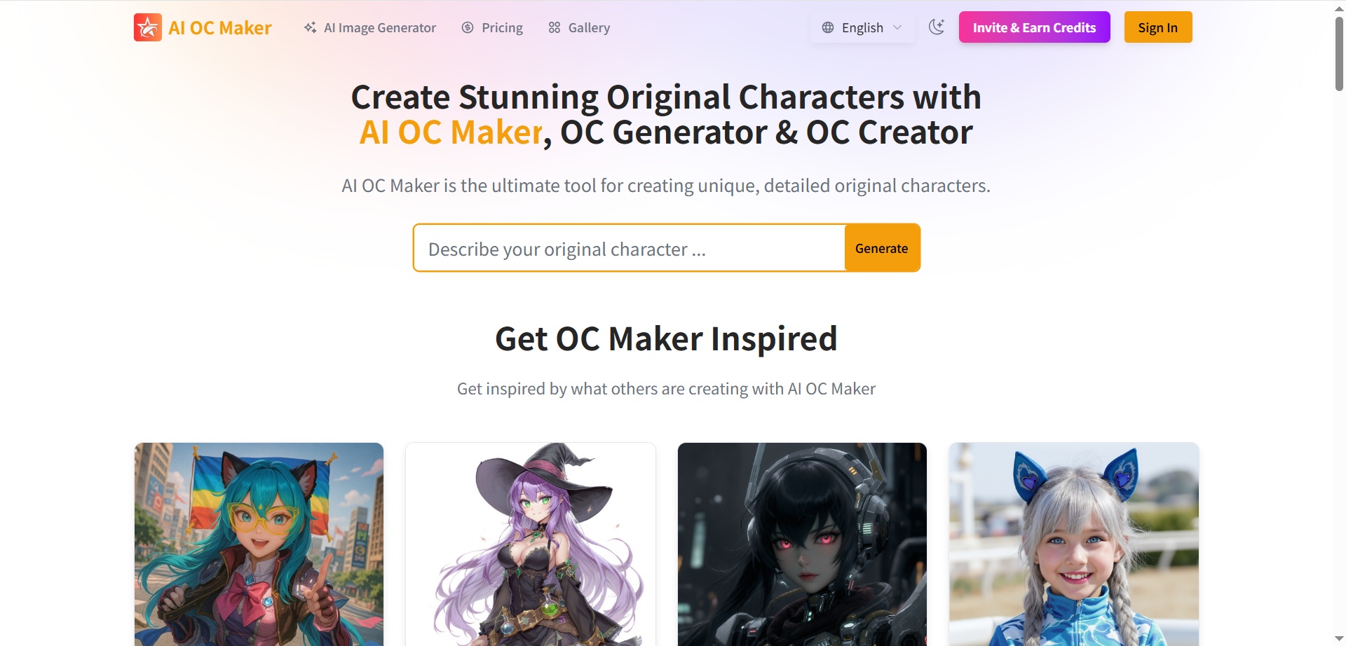 AI Original Character Maker: Create Your Next Game & Anime Hero in Seconds.