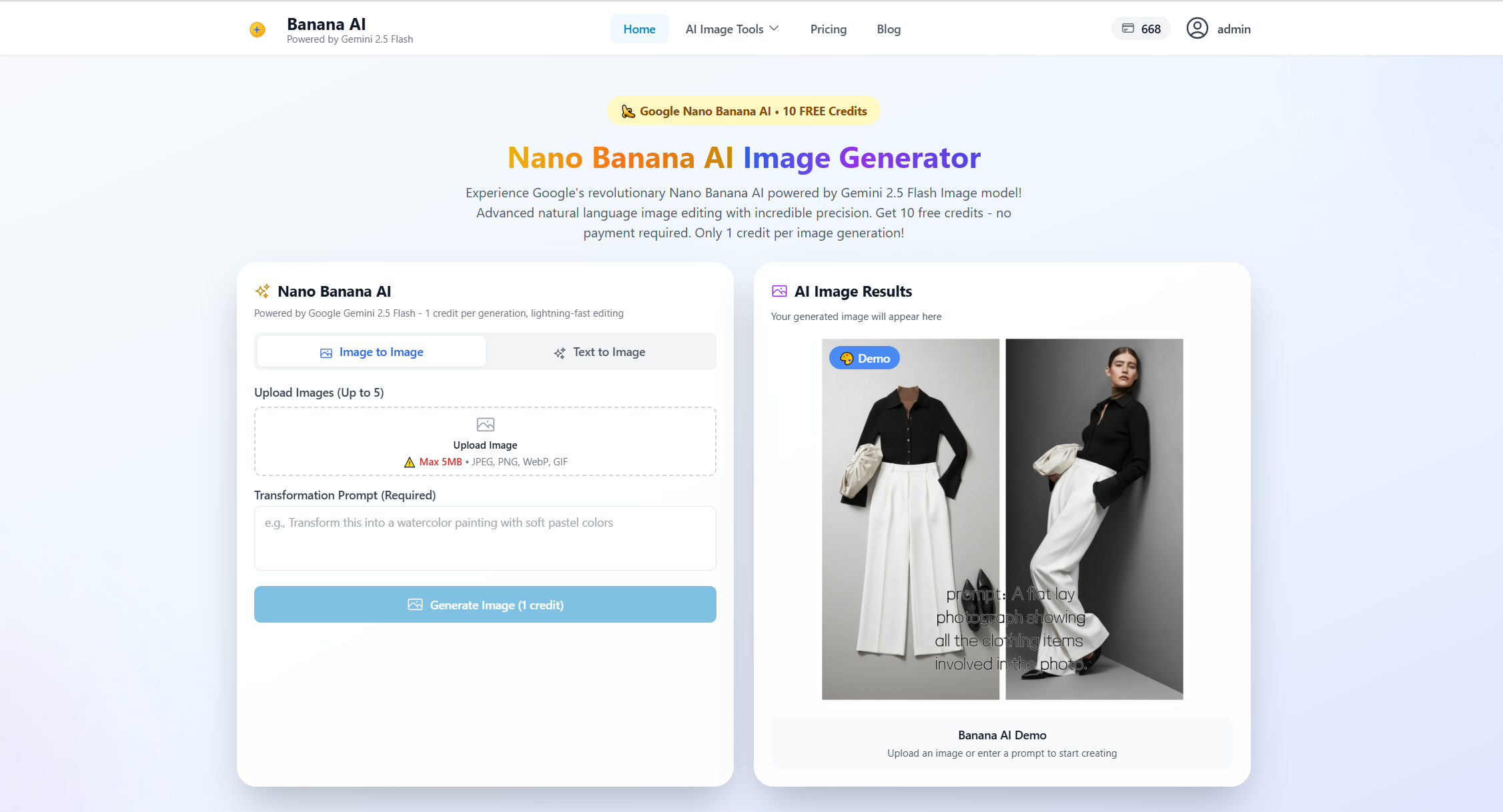 Nano Banana AI Image Generator - Best Gemini 2.5 Flash 2025