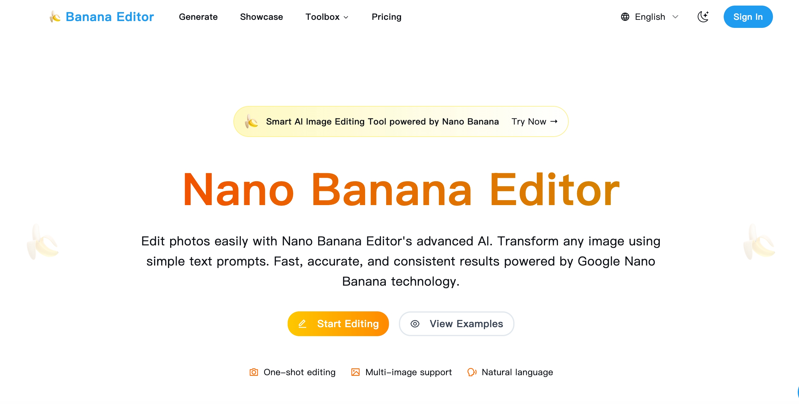 BananaEditor - AI-Powered Smart Image Editing Tool