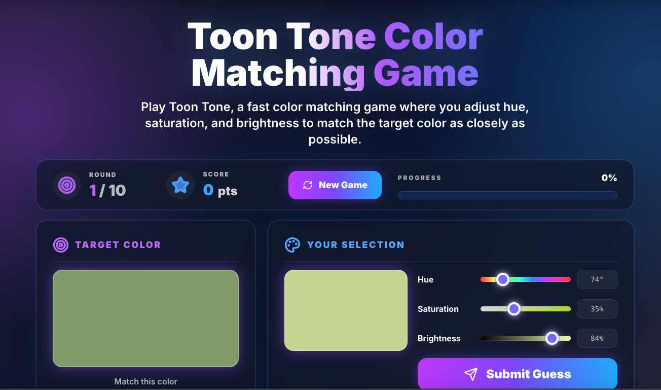 Toon Tone – Color Matching Game Online-toontone.work