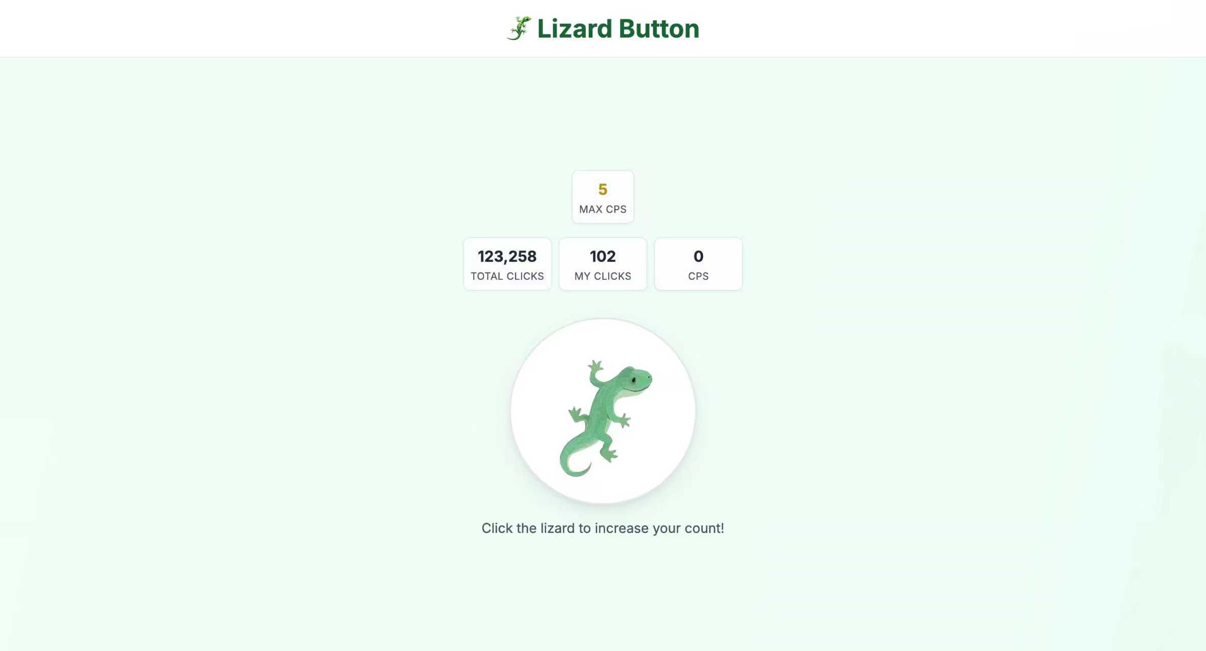 🦎 Lizard Button - Ultimate Interactive Lizard Clicker Game