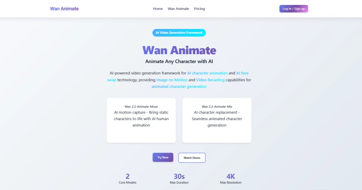 AI Character Animation and Replacement