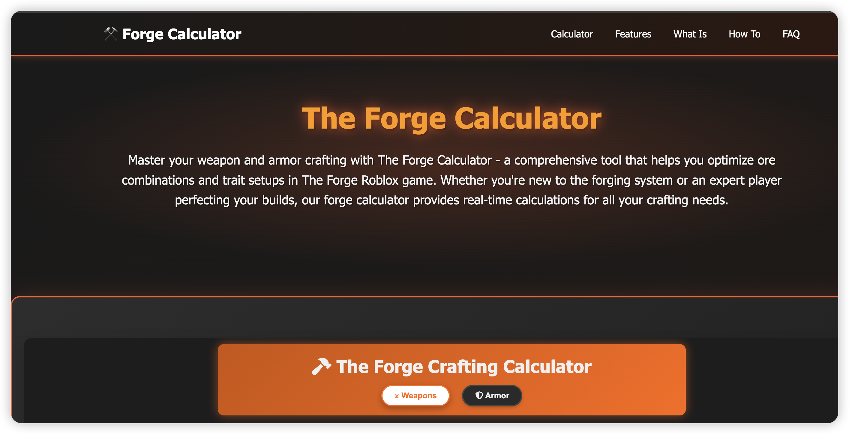 forge calculator