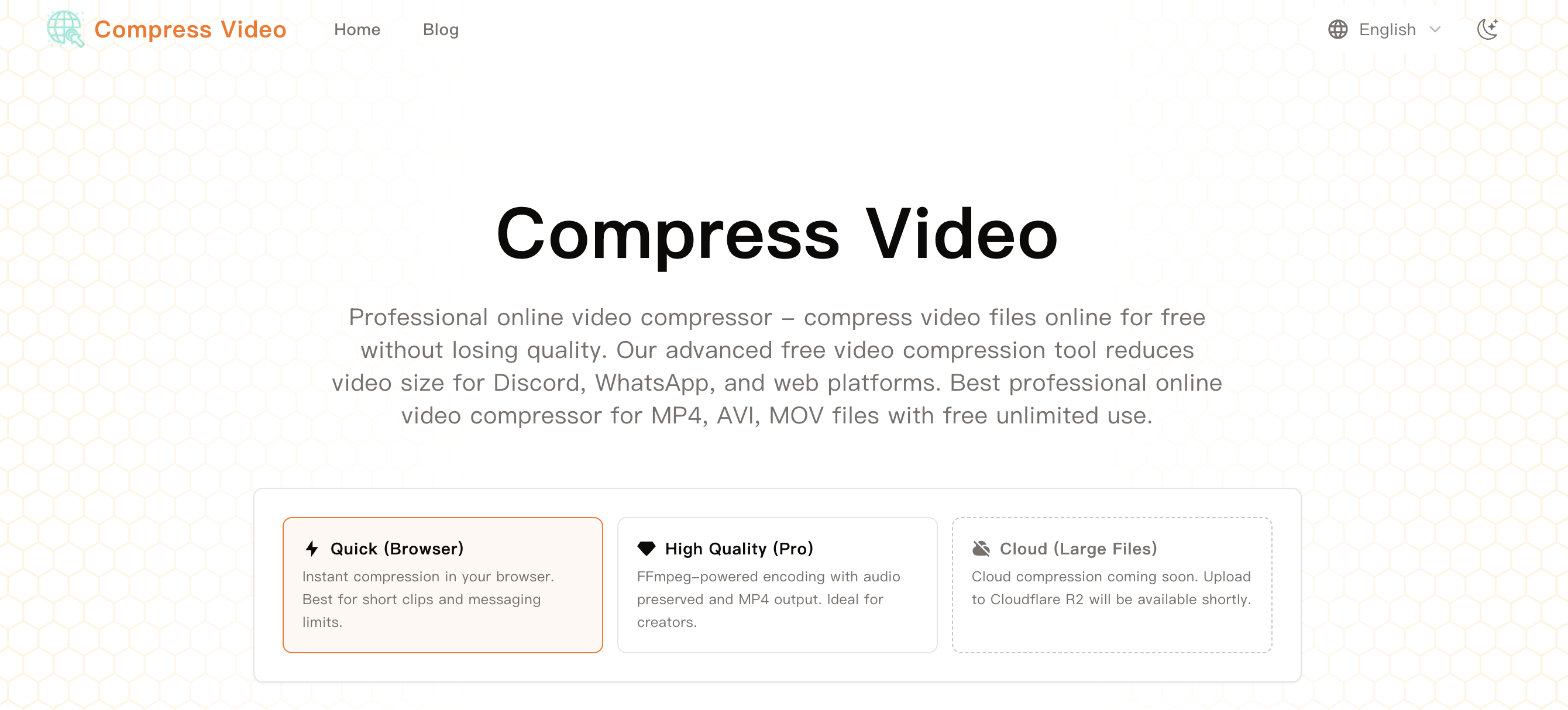 CompressVideo – Online Video Compression Tool