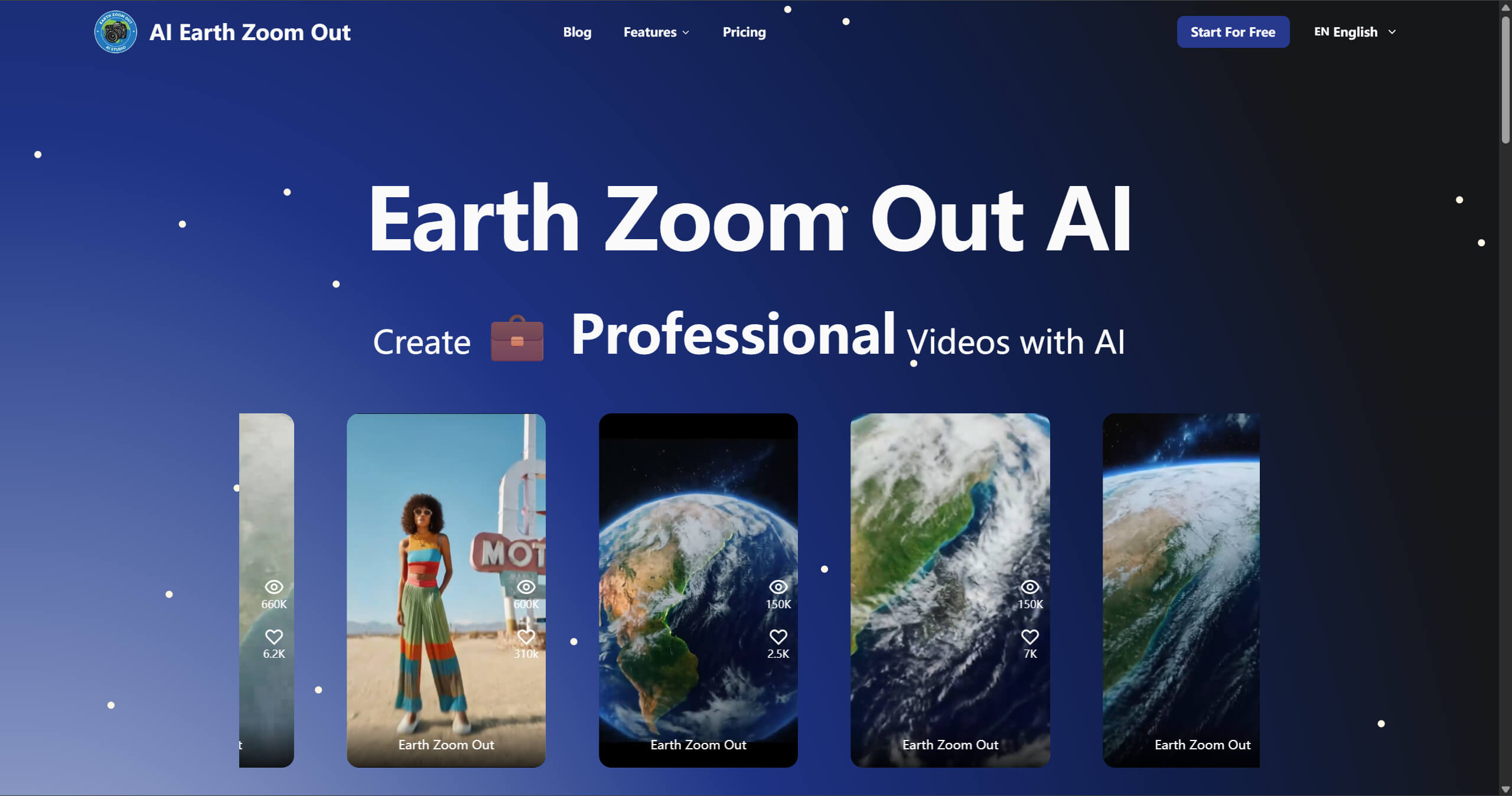 Free AI Earth Zoom Out | Powered by higgsfield ai earth