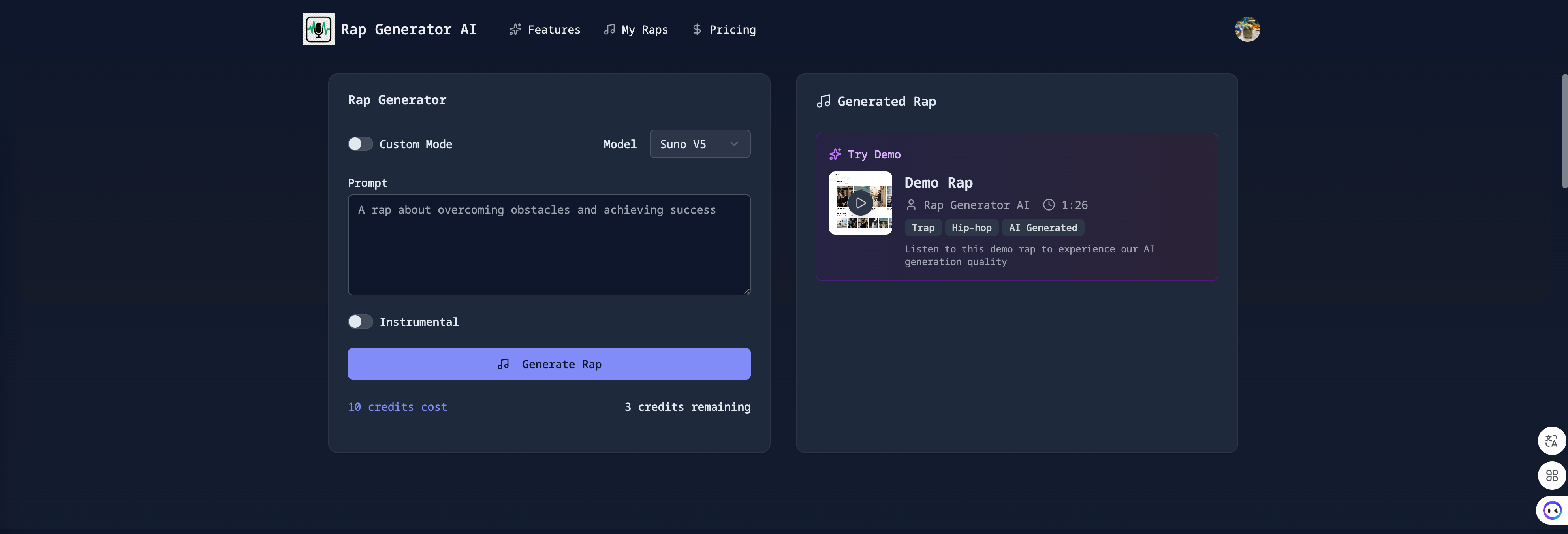 AI Rap Generator