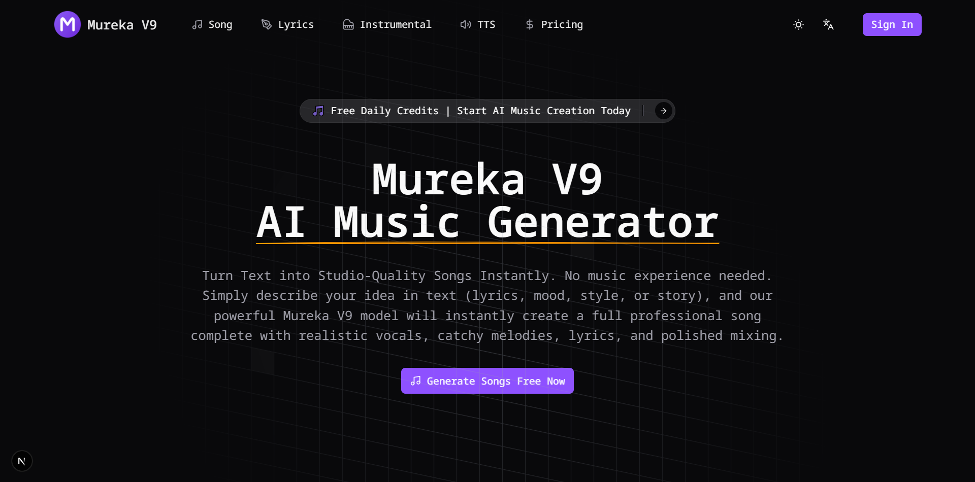 Mureka V9 is an advanced AI music generation platform powered by the Mureka V9 large model. It offers innovative text-to-music, text-to-speech, and AI video generation capabilities. Discover cutting-edge AI tools, news, and resources, with opportunities to submit your own AI creations for review.